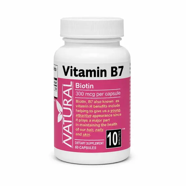 Vitamín B7 - D-Biotin - 300 mcg - 60 kapsúl