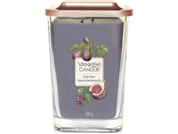 Yankee Candle Aromatická svíčka velká hranatá Fig & Clove 552 g