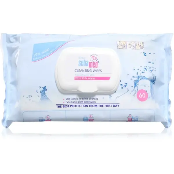 Sebamed Baby Care jemné čisticí ubrousky 60 ks