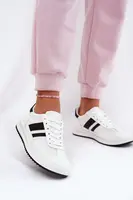 EVENTO Dámské Tenisky Z Eko Semiše Bílé Marinils