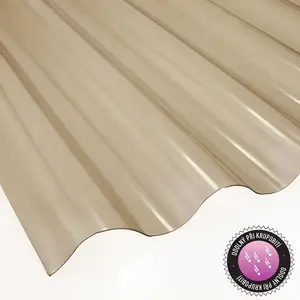 Vlnitá deska PC 2000 x 900 x 0,7 mm kouřová