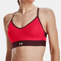 Červená dámska športová podprsenka Under Armour UA Infinity Low