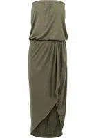 Women's Olive Bandeau Dress