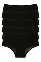 98545 Dewberry Women Panties High Waist Pack of 5-BLACK