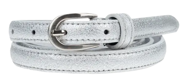 NovaKabelka.sk Cintura Sottile (1,4 cm) Farba opasku: strieborná