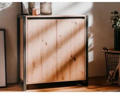 Úložná skrinka Denver, dub artisan/antracit%