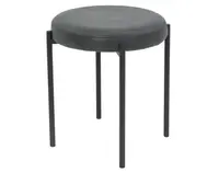 Stolička Sammy, antracitová látka vo vintage optike kože%