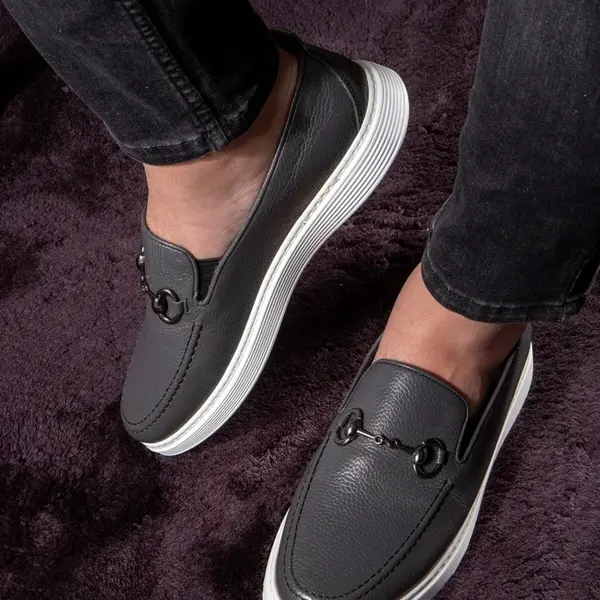 Ducavelli Anchor Genuine Leather Men's Casual Shoes, Loafers, Light Shoes, Summer Shoes.