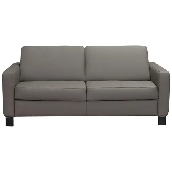 Celina Home ROZKLÁDACÍ POHOVKA S MATRACÍ, kůže, jílová barva