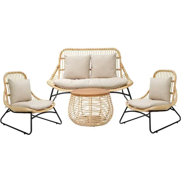 Livetastic SEDACÍ SESTAVA, přírodní materiály, dřevo, přírodní barvy