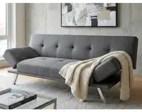 Rozkládací pohovka Campus, šedá látka