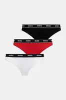 Tanga HUGO TRIPLET THONG STRIPE 3-pack