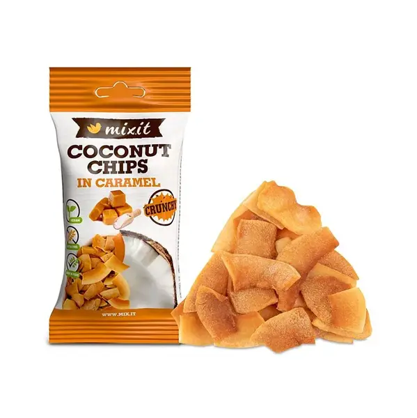 MIXIT Kokosové chipsy karamel 45 g