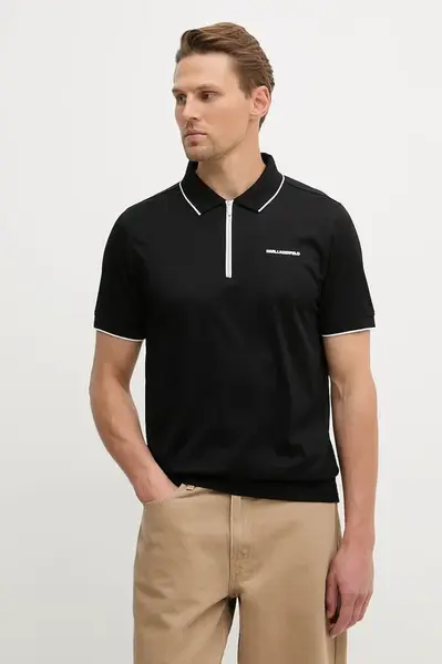 Bavlnené polo tričko Karl Lagerfeld