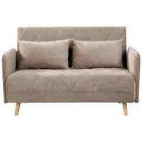MID.YOU ROZKLÁDACÍ POHOVKA, textil, světle hnědá