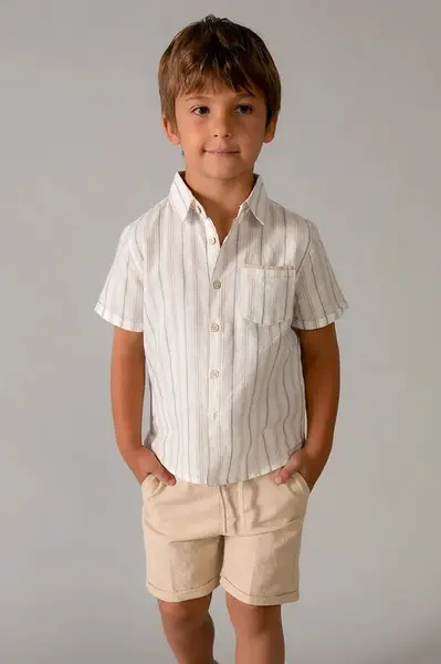 Dětská souprava s příměsí lnu Mayoral