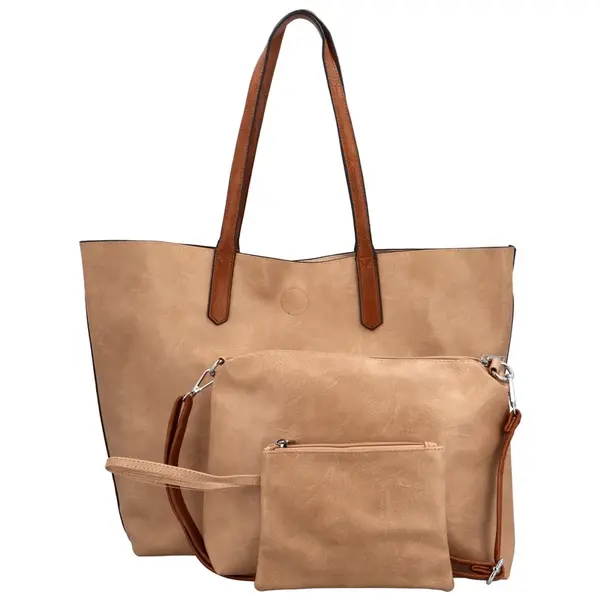 Dámský set kabelek khaki - Firenze Zorika