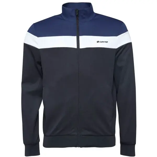 Lotto WARLEY TRACK TOP OPT Pánská mikina, černá, velikost XXL