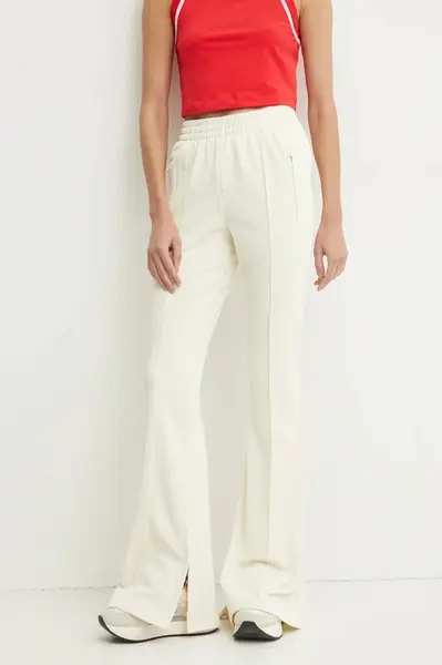 Tepláky adidas Originals Firebird béžová barva, hladké, JJ0936