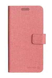 Flipové pouzdro SWISSTEN LIBRO UNI BOOK II XL, růžová (158 x 80 mm)