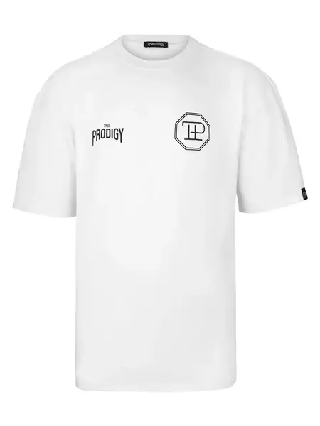 trueprodigy Tričko 'Robin'  čierna / biela
