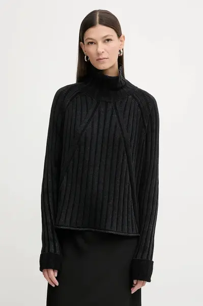 Bavlněný svetr G-Star Washed loose turtle