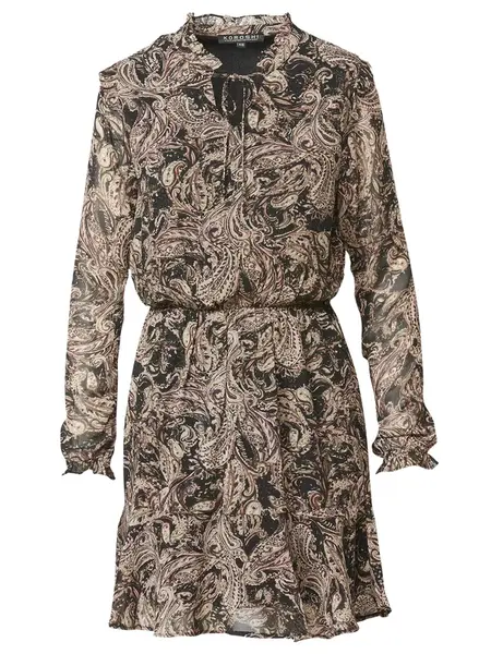 KOROSHI Šaty  hnedá / čierna