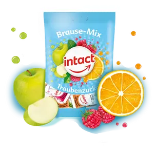 INTACT Šumivé pastilky BRAUSE-MIX s vitamínem C sáček 100 g