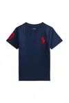 Dětské bavlněné tričko Polo Ralph Lauren tmavomodrá barva, 322832907039