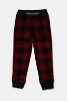 Dětské pyžamové kalhoty Abercrombie & Fitch červená barva, KI213-4031