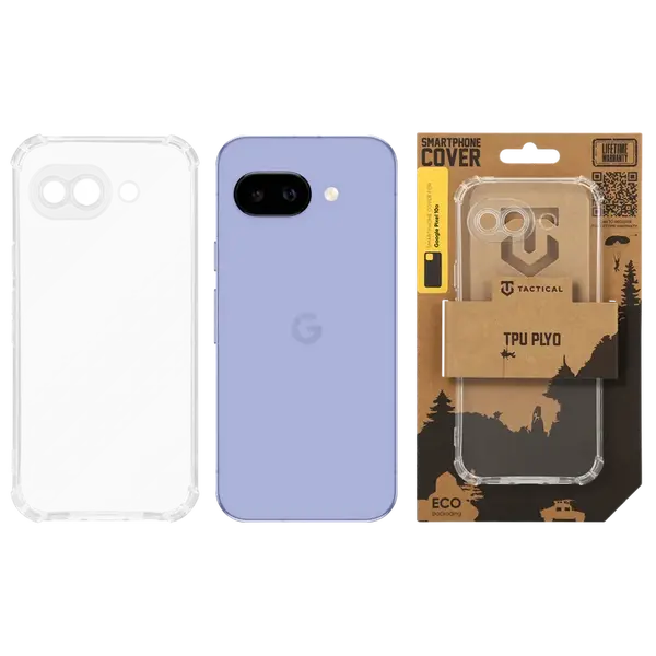 Zadní kryt Tactical TPU Plyo pro Google Pixel 10a, transparentní