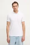 Polo tričko Guess NOLAN bílá barva, s potiskem, M5RP66 J1314