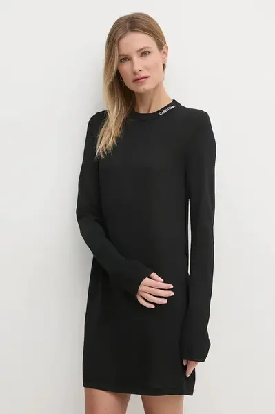 Šaty Calvin Klein Jeans černá barva, mini, J20J224831