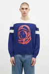 Svetr s příměsí kašmíru Billionaire Boys Club Astro Knitted Crewneck