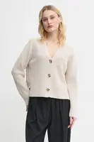 Bavlněný kardigan Marc O'Polo béžová barva, lehký, B01605961069