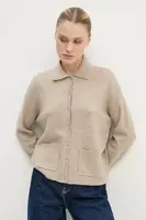 Svetr Abercrombie & Fitch dámský, béžová barva, lehký, KI150-4223