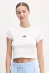 Bavlněné tričko adidas Future Icons bílá barva, JE4001
