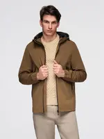 Ombre Men's lightweight jacket with waterproof coating and hood