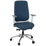 MID.YOU OTOČNÁ ŽIDLE, plochá tkanina, modrá, bílá