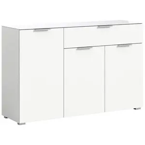 Livetastic KOMODA, bílá, 135/86/40 cm