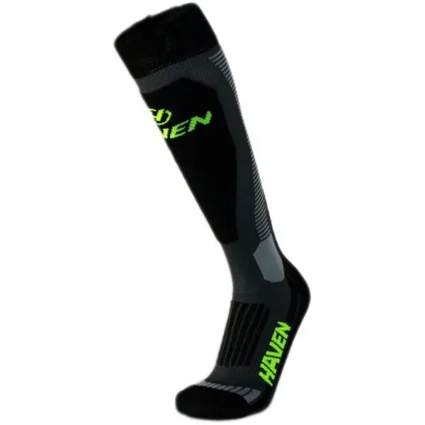 HAVEN SKI SILVER Zimné ponožky, čierna, veľkosť