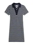 TOMMY HILFIGER Šaty '1985 Slim Mini Short Sleeve'  tmavomodrá / biela