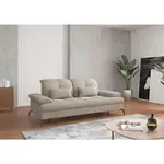 Sit & More TŘÍMÍSTNÁ POHOVKA, textil, šedohnědá