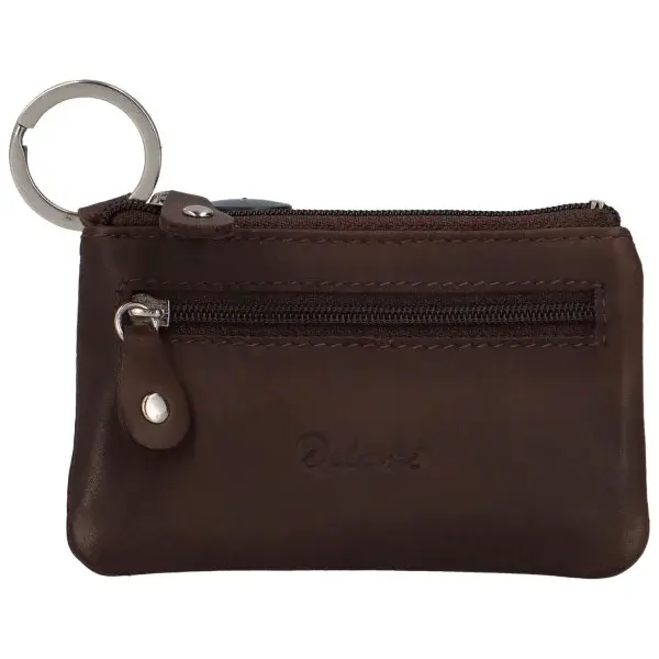 Kožená klíčenka Delami Ely, hnědá