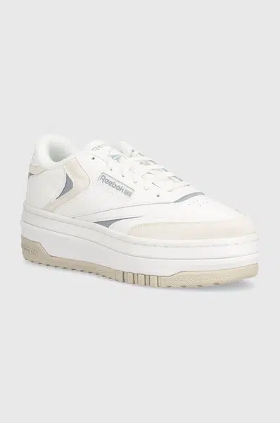 Kožené tenisky Reebok Classic Club C bílá barva, 100201959