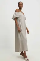 Šaty Answear.LAB béžová barva, mini