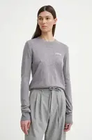 Svetr z vlněné směsi 2NDDAY 2ND Lance TT - Soft Wool Blen dámský, šedá barva, lehký, 2000340408