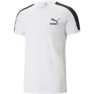Puma T7 ICONIC TEE Pánské triko, bílá, velikost