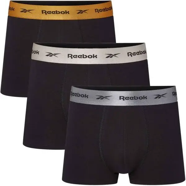 Reebok HIRST 3 PACK Pánské trenky, černá, velikost