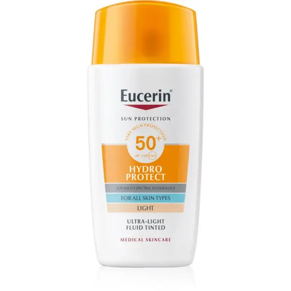 Eucerin Sun Hydro Protect tónovací opaľovací fluid SPF 50+ odtieň Light 50 ml